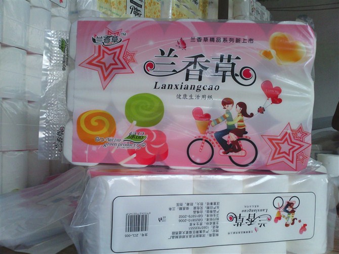 卫生纸品牌-河南卫生纸-供应兰香草浪漫15卷