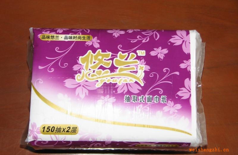悠兰软抽面巾纸，抽取式生活用纸
