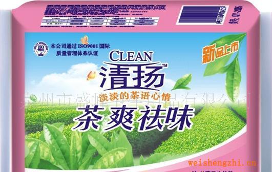厂家直销《清扬系列》茶爽祛味30片丝薄棉护垫
