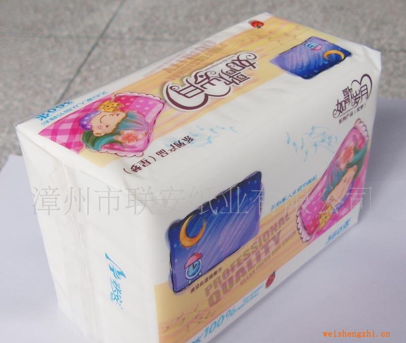 北京厂家供应100%纯木浆360张2层优质盒抽纸巾
