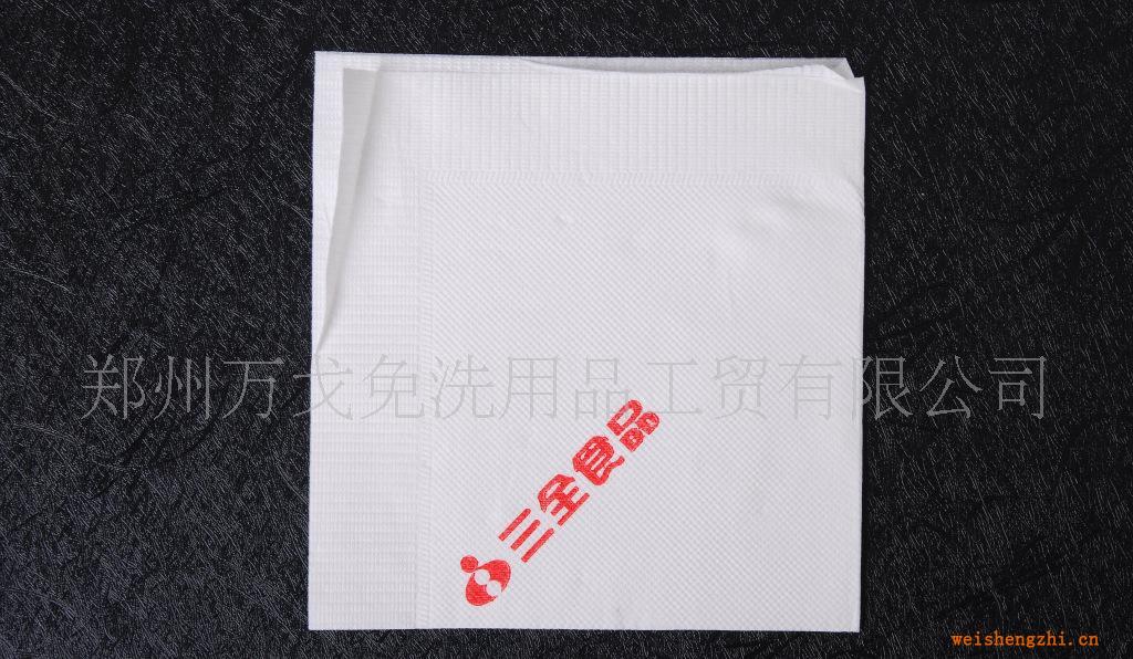 厂家专业订制330双层满花酒店餐巾纸