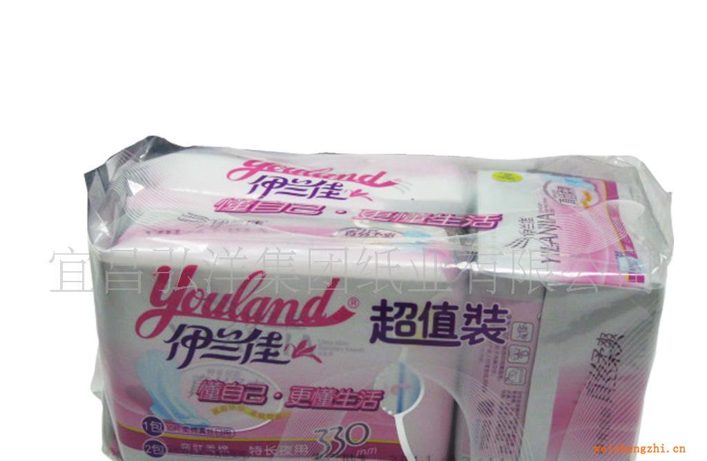 新品上市&mdash;伊兰佳真丝柔爽瞬吸蓝芯三连包特惠装卫生巾卫生护垫