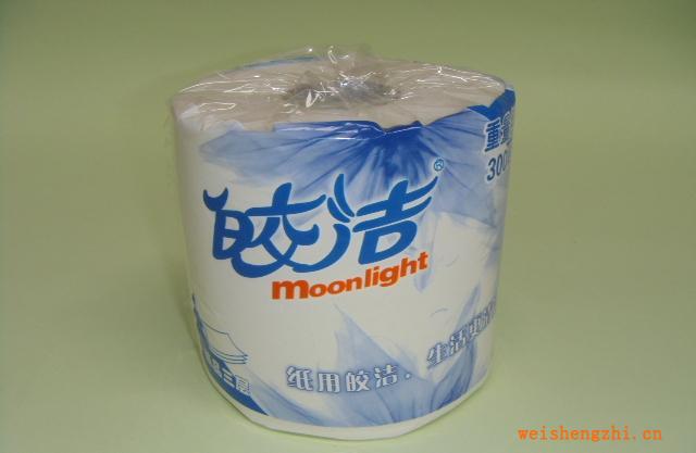 供应皎洁200g精品三层10只装卷筒纸