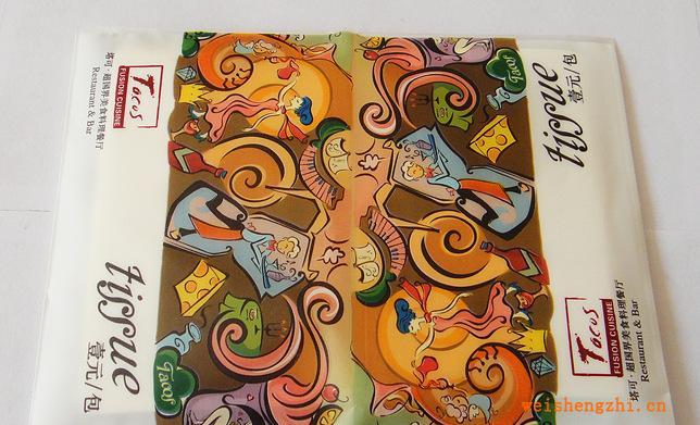 根据客户需求订制皮夹纸手帕纸订制规格包装