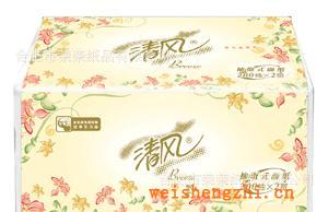供应清风200抽单包标准型抽取式面纸B318RC