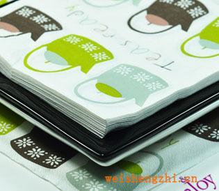 可爱印刷餐巾纸面包房纸巾馈赠礼品彩色餐巾纸