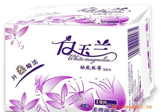 柔棉动感丝薄卫生巾