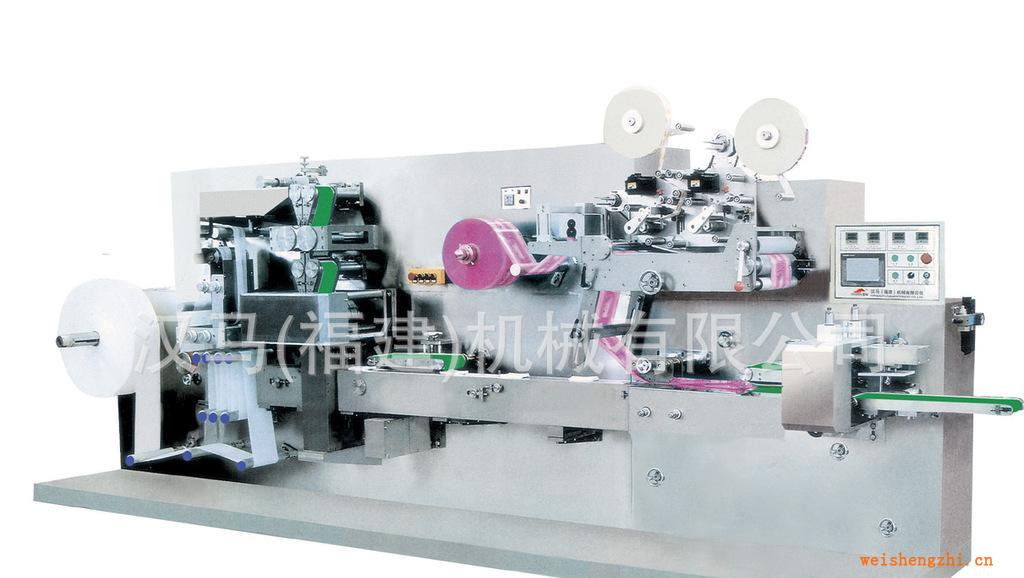 供应无纺布湿纸巾机HM-1300全自动5-30片装湿巾机