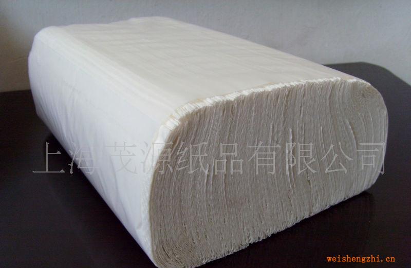供应白色(原生浆）三折擦手纸