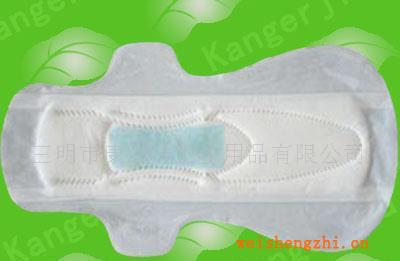 供应夜用加蓝心卫生巾