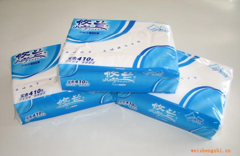 悠兰方包面巾纸，平纹卫生纸卫生纸批发，方巾纸