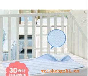 （新款3D立体隔尿垫）宝宝竹纤维可洗尿垫纯棉防水床垫不移位