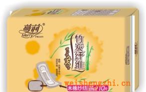 天津蔓莉卫生巾厂家竹纤维卫生巾批发网270mm木棉纱纺10片装