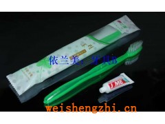 酒店一次性用品空心背空牙刷金妹无盖牙膏塑料袋套装