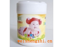大连邦琪卫生用品有限公司 |馨浪婴儿湿巾无味黄色小桶60片