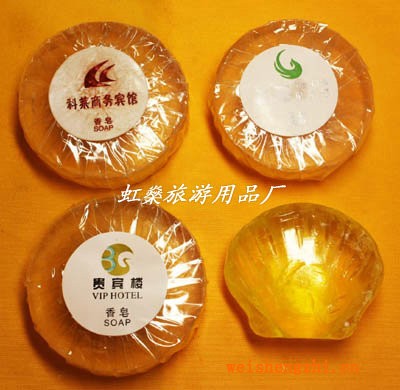圆形透明香皂贝壳型透明香皂保鲜膜包装