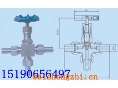 J26W-160外螺纹三通针型阀