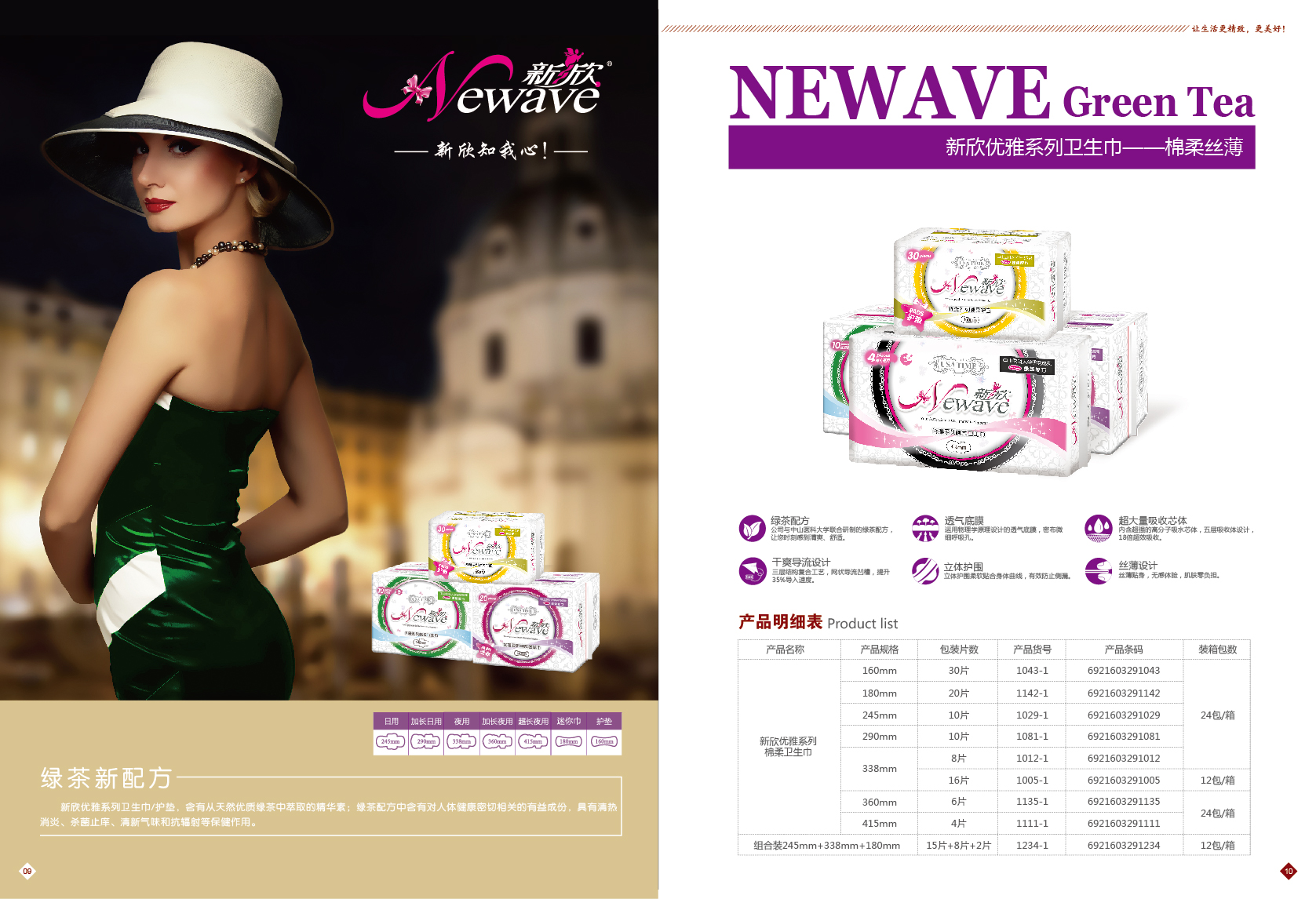 新欣牌优雅系列卫生巾 (2)