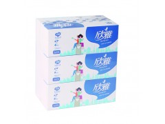 欣雅小清新系列抽纸|陕西卫生纸|西北盒抽纸