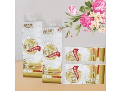 【花旗抽取式面巾纸HQ-6095】原生木浆抽纸390张*5包