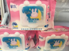 大连邦琪卫生用品有限公司  馨浪婴儿手口柔湿巾