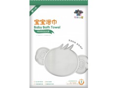 一次性宝宝浴巾毛巾 内含1块毛巾1条浴巾 考拉之屋宝宝浴巾