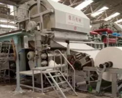 鼎昌造纸机械为法门寺纸业改造的新月型卫生纸机相继成功开机