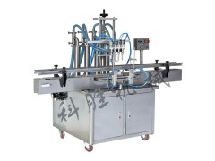 山西长治科胜四头全自动液体灌装机|润滑油灌装机