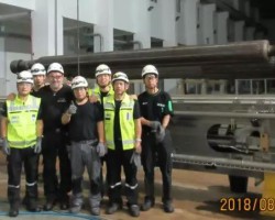 维美德中国首条生活用纸纸机靴辊大修圆满完成