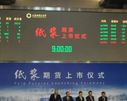 纸浆期货正式挂牌交易
