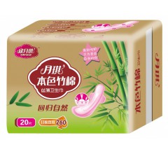 月琪 本色竹棉本色卫生巾260