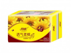 月琪 透气柔棉 夜用卫生巾410